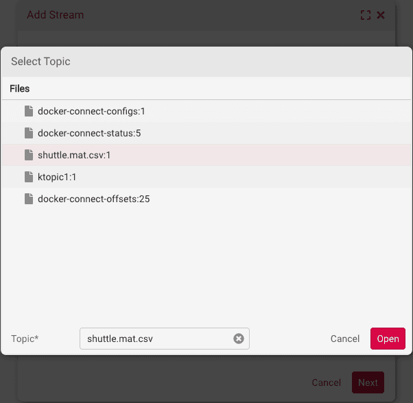 Stream Topic Browser