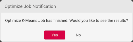 Optimize K-Means Job Done