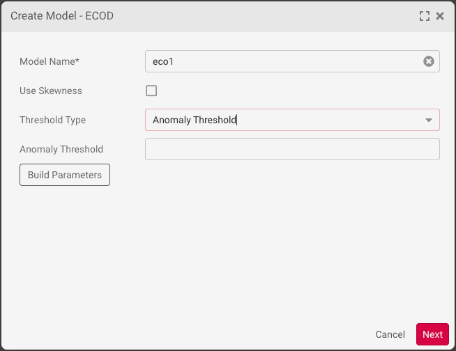 ECOD Anomaly Model - Anomaly Threshold