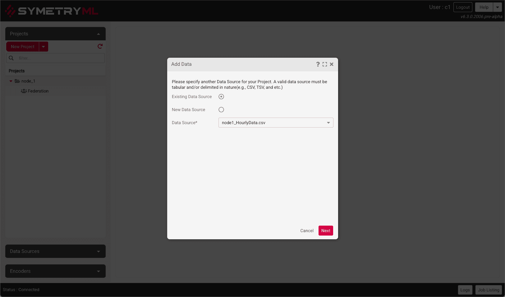 Federated Learning: Selecting data for local project
