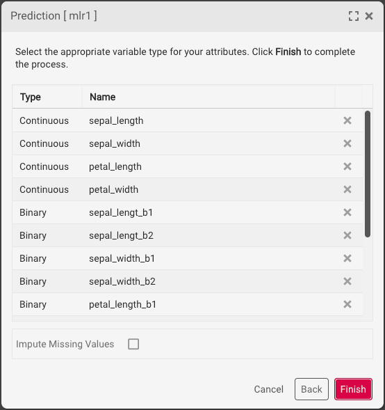Dynamic Imputer Option
