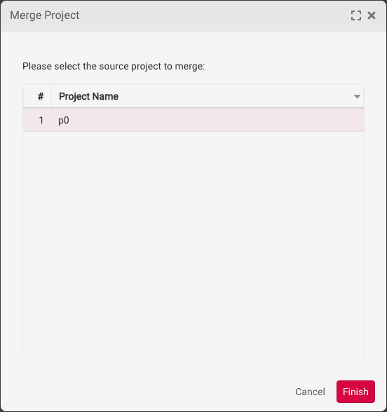 Merge Project Select