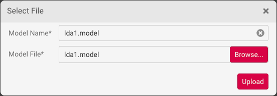 Model Import File Select