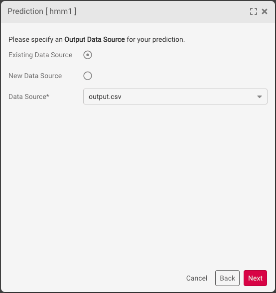 Output selection