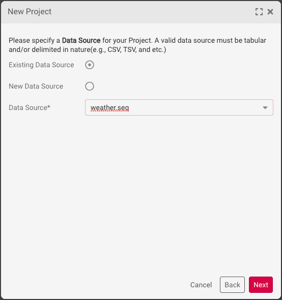 Data Source Selection