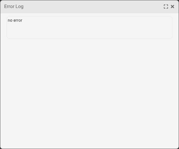 Stream Error Log